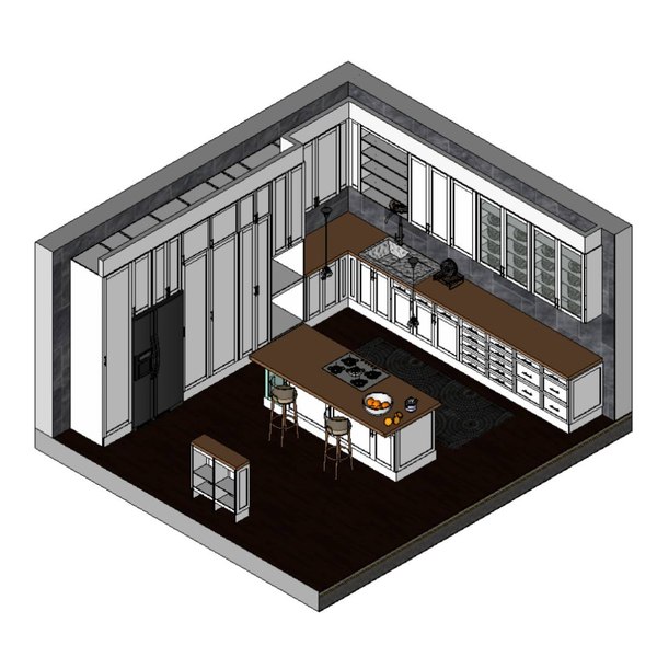 modelo 3d Cocina moderna Revit - TurboSquid 1823602