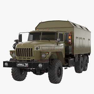 ural russia army 3D model