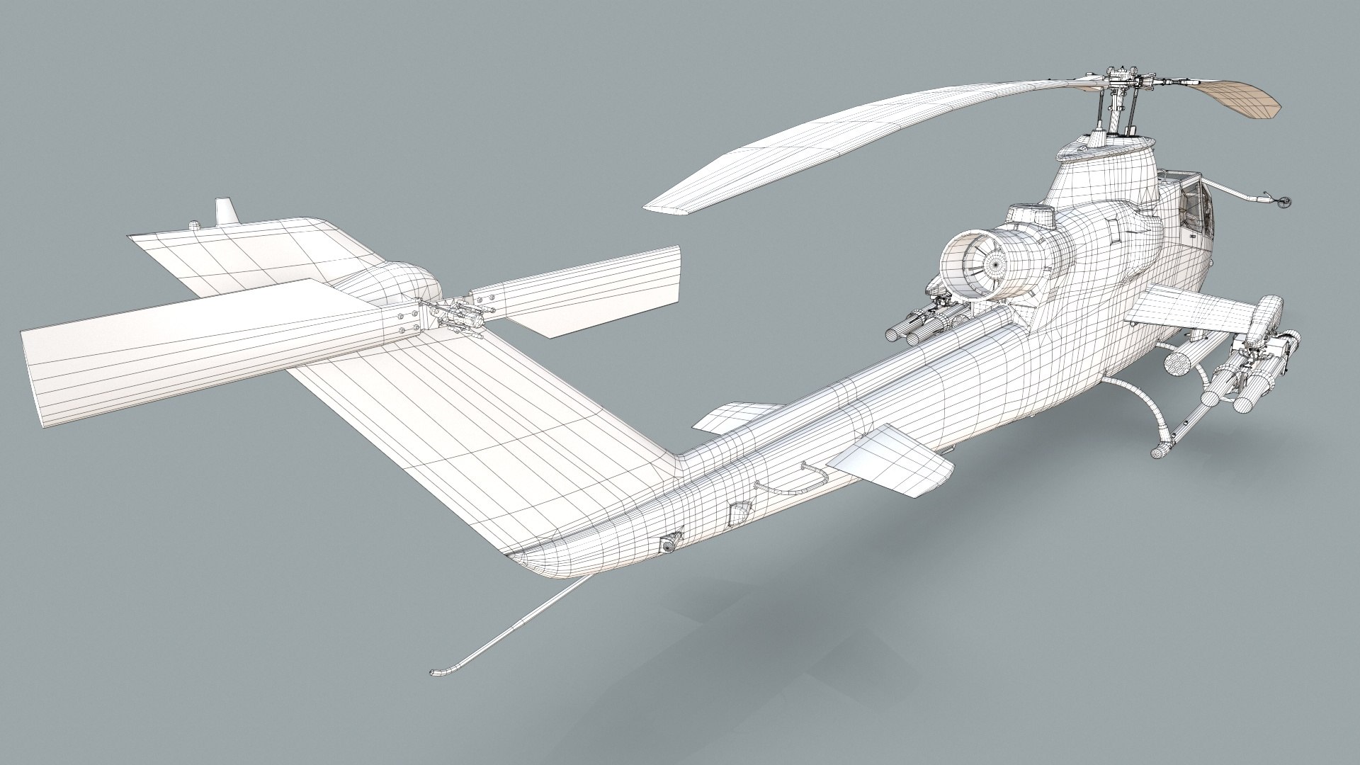 Bell AH-1S Cobra JGSDF Winter Static 3D Model - TurboSquid 2097188