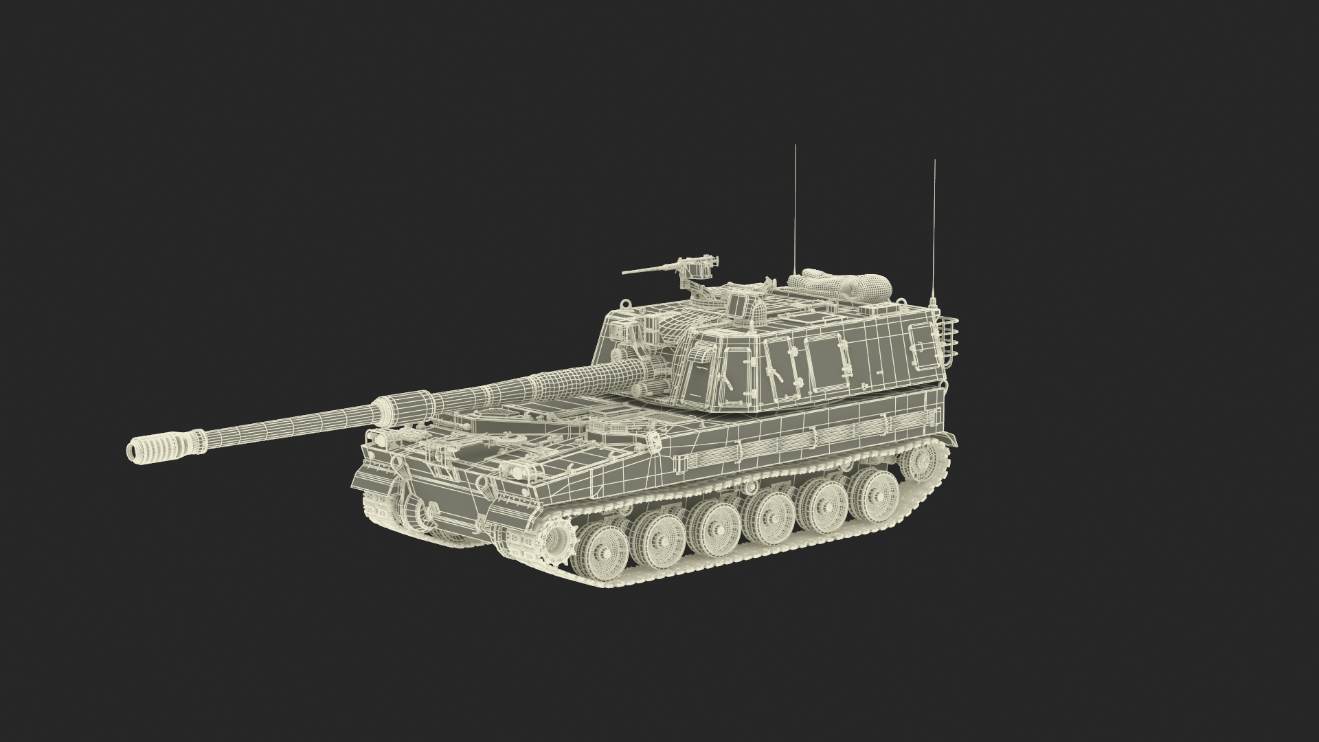 3D Self Propelled Howitzer K9 Thunder Rigged For Maya Model ...