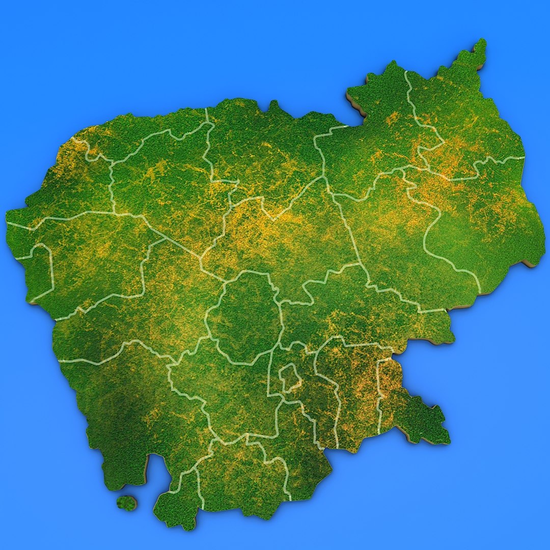 Cambodia Country 3d Model