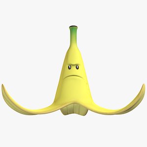 giant banana mario kart 3D model