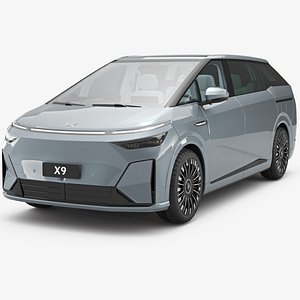 3D model 2026 Xpeng X9 with Interior