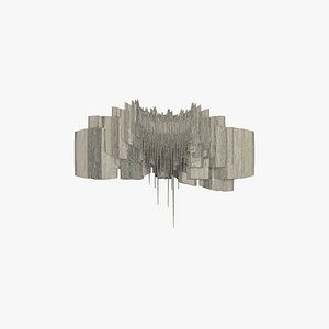 3D dried waterfall wall art