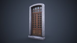 3D model Old front door