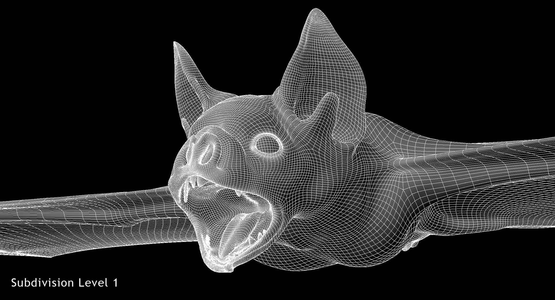 vampire bat 3d model