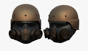 helmet sci fi 3D