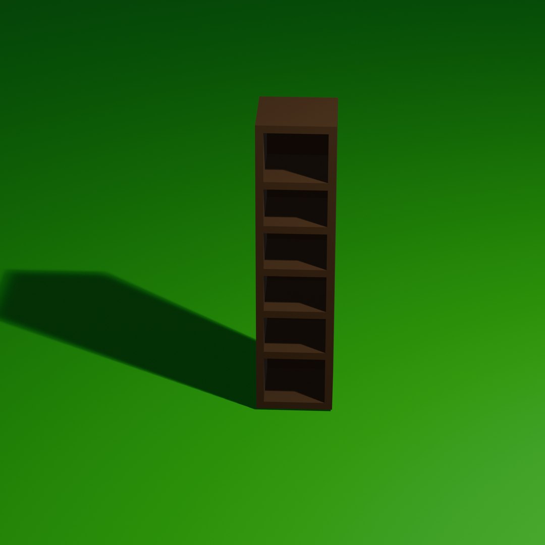 3D Model Low Poly Wardrobe Wood - TurboSquid 2631348