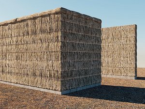 Thatched fence 3D