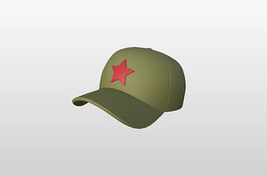 Red Star Cap 3D model