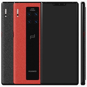 3D Huawei Mate 30 RS Porsche Design All Colors Smartphone