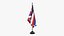 USA States hawaii Flag Stand