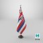 USA States hawaii Flag Stand