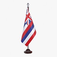 USA States hawaii Flag Stand