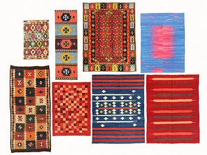 3D vintage turkish kilim rugs model