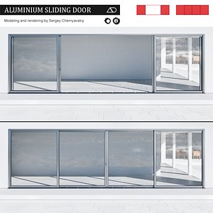 3D aluminium sliding door