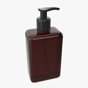 3D Pump dispenser bottle mockup 01 model