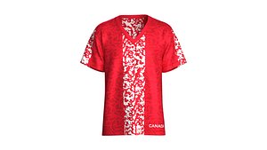 3D Canada Sportswear V-Neck Jersey T-Shirt model