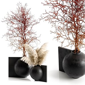 Pampas and branching tree 3D