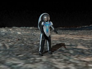 Nasa Z2 Space Suit Lowpoly 3D Model