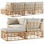 ELISA Garden sofa with chaise longue By SNOC