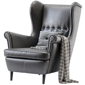 3D Armchair Jencs Step Leather