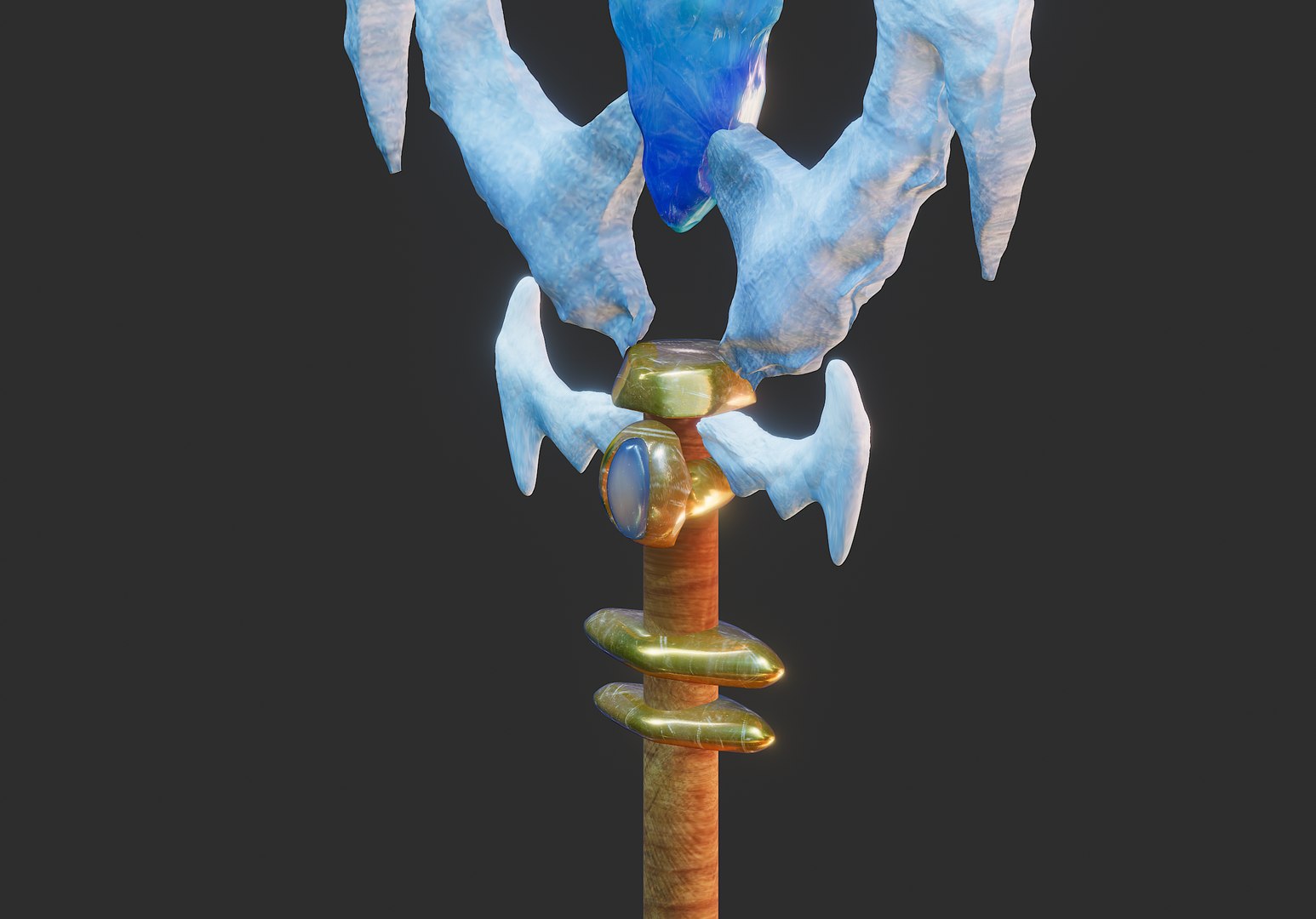 Frozen Feather Staff 3D Model - TurboSquid 2005300