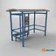 Bus stop clean-dirty 3D model