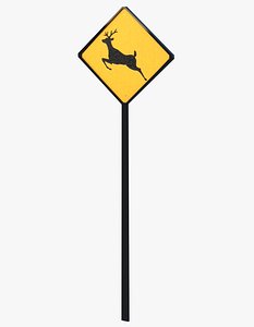 Deer Crossing Sign - Construction Grade Road Sign