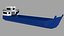 3D Old Landing Barge Boat model