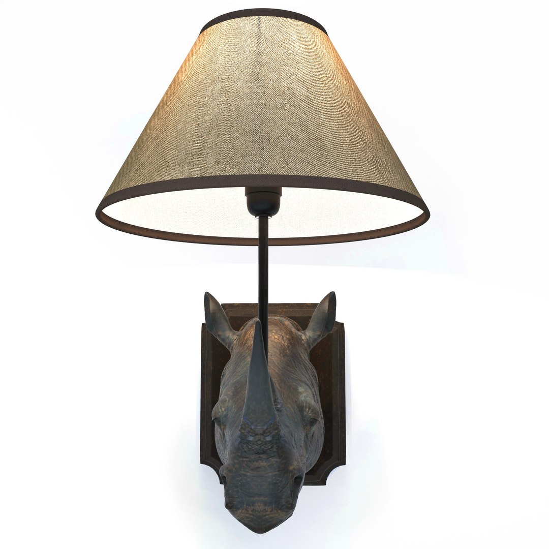 Rhino Wall Lamp 3d Model