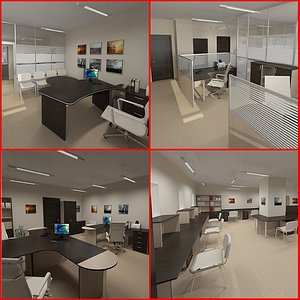office design furniture 3d model