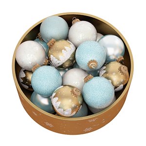 3D christmas balls box