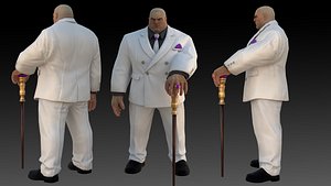 Kingpin Wilson Fisk Marvel 3D Model  High Quality Rigged