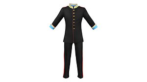 3D model Men Military Uniform
