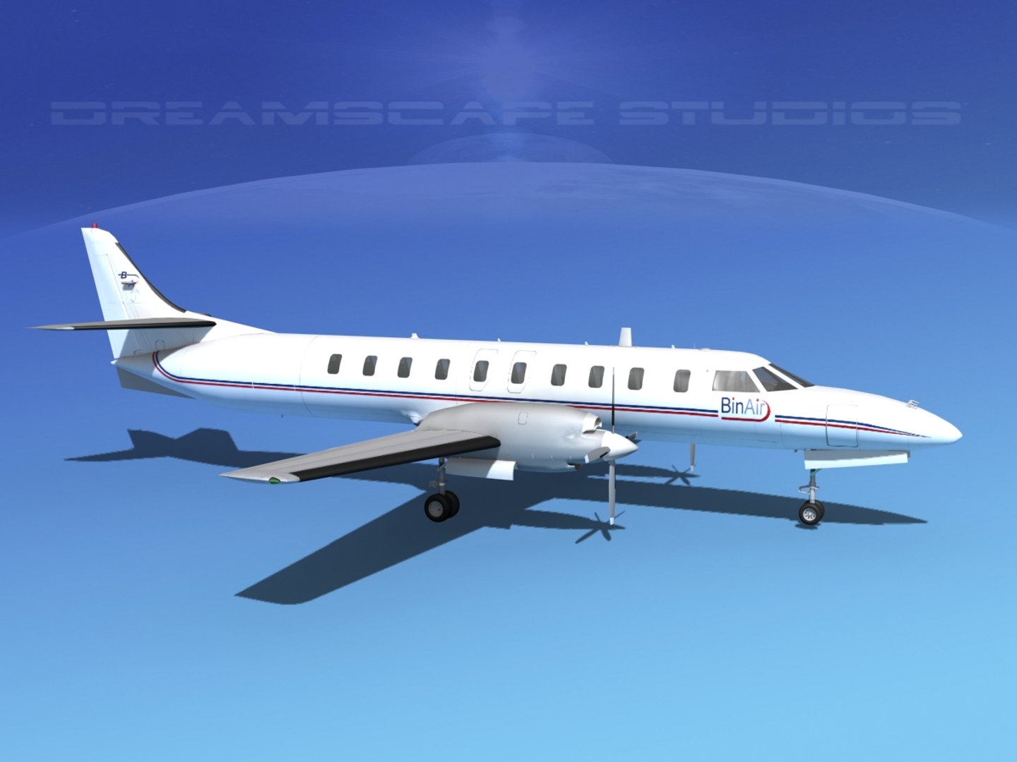 metroliner sa226 swearingen 3d dwg