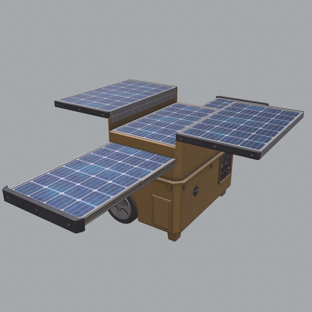 Solar Generator 3D Model - TurboSquid 1411291