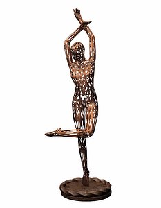 3D art woman dance sculpture