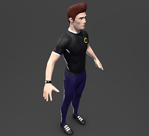 3D human character model