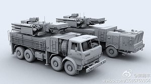 3d sa-22 pantsir-s1 model