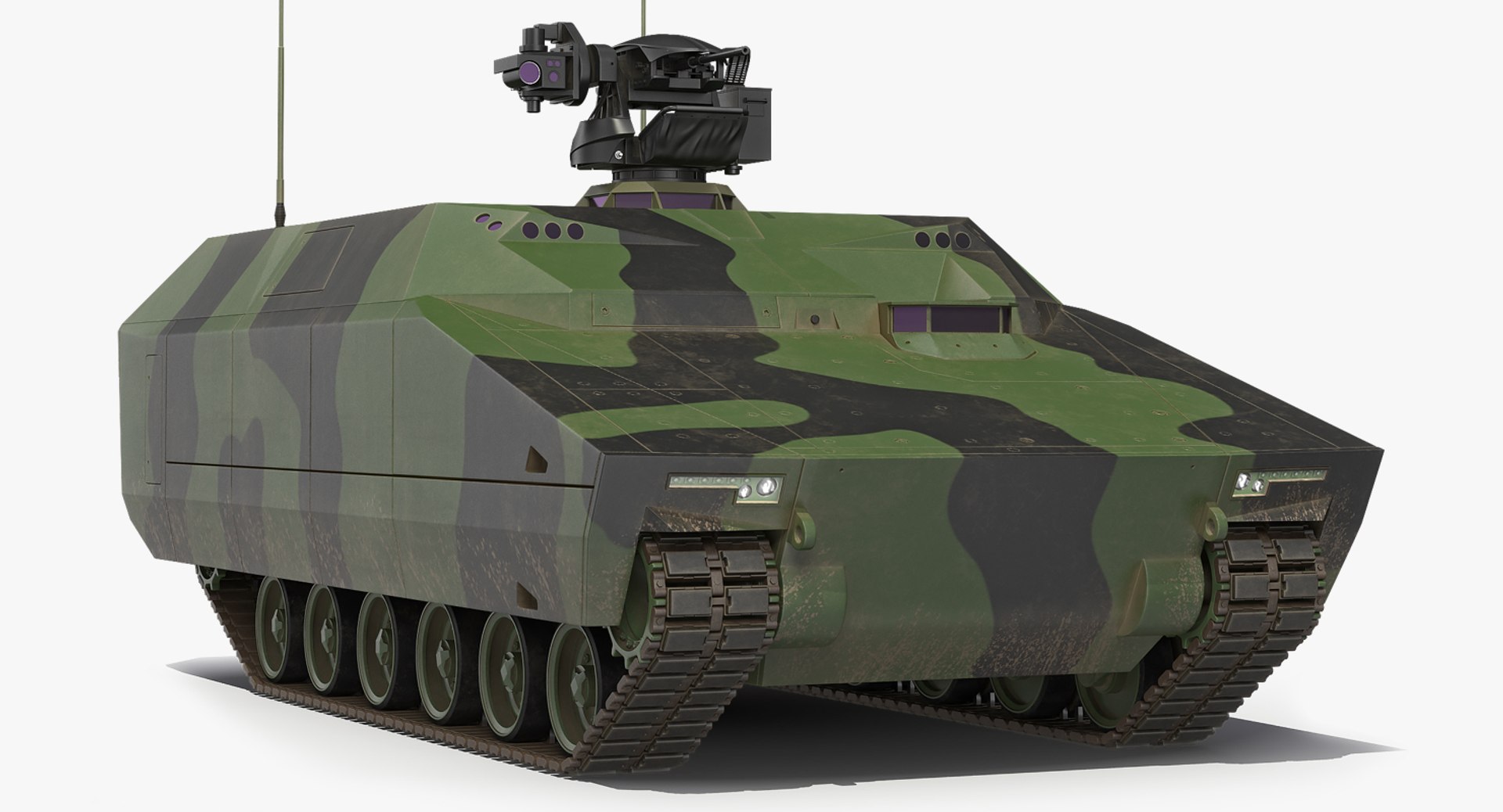 NextGen IFV with Remotely Controlled Machine Gun 3D model preview