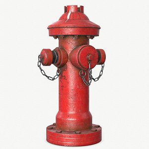 Fire Hydrant Game-ready PBR model
