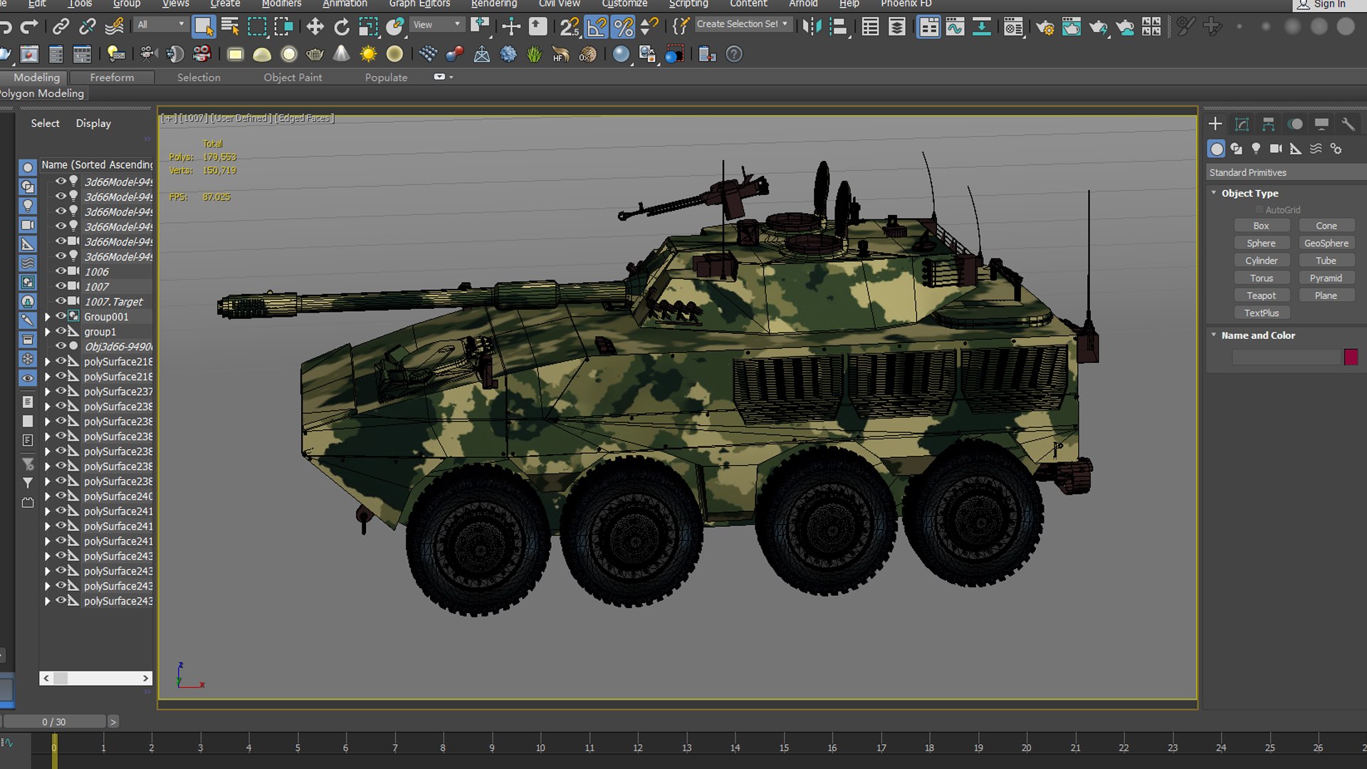 ZTL-11 Wheeled Assault Vehicle 105mm Assault Gun Combat Vehicle Model ...
