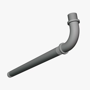 3D L Shaped Pipe - Geometry Only No Textures No Materials