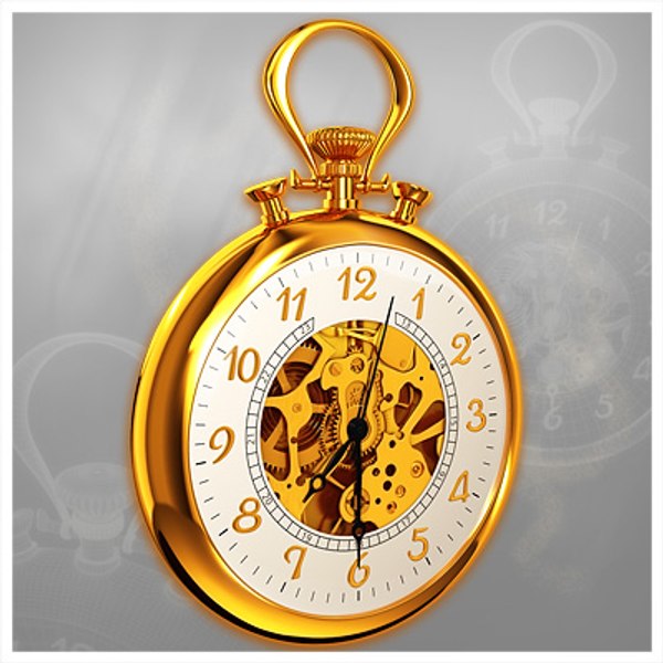 3d pocket watch