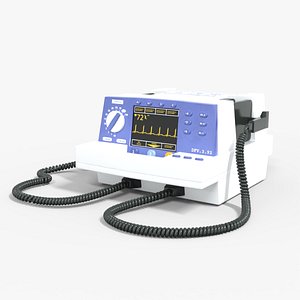 3D Defibrillators Medical Low-poly 3D model