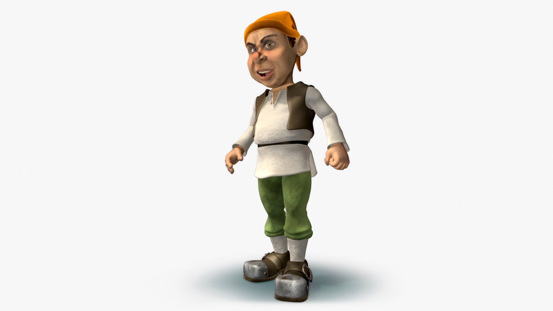 Angry Gnome Character Animation 3d Model