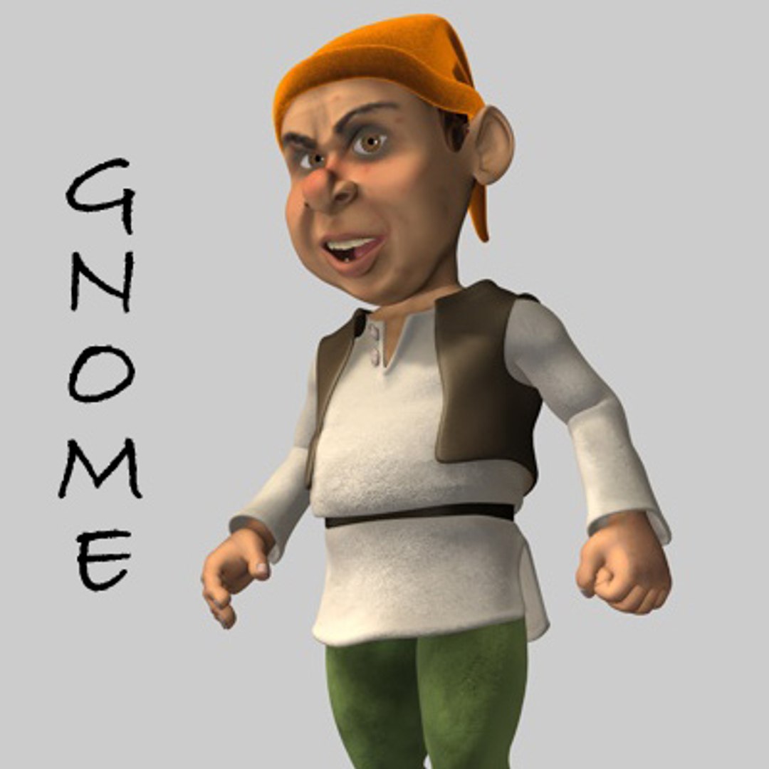 Angry Gnome Character Animation 3d Model