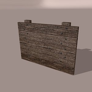 3d model wood wall