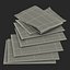 3d newspapers realistic model